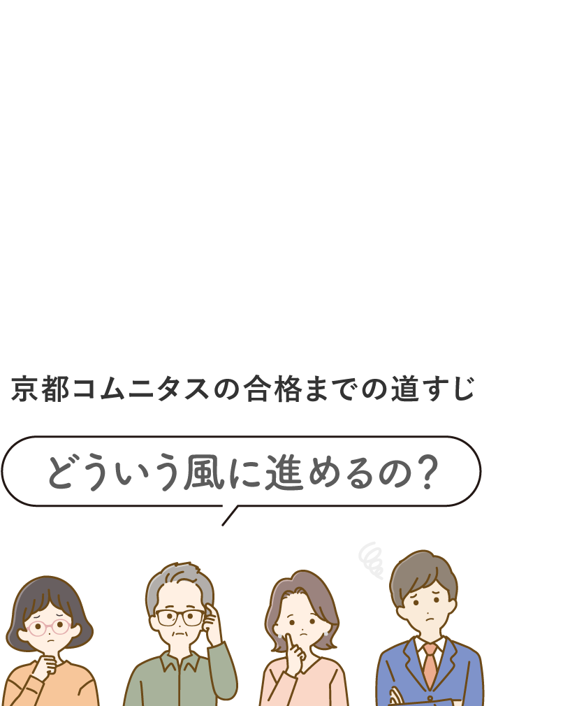 京都コムニタス 合格までのロードマップ